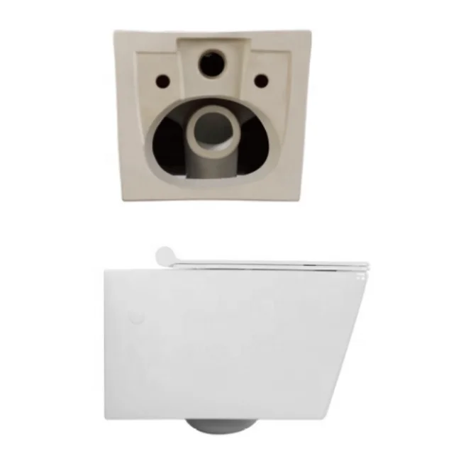 Fashion forward concealed ceramic wall hanging toilet hanging wall mounted toilet Integrated bathroom flush toilet
