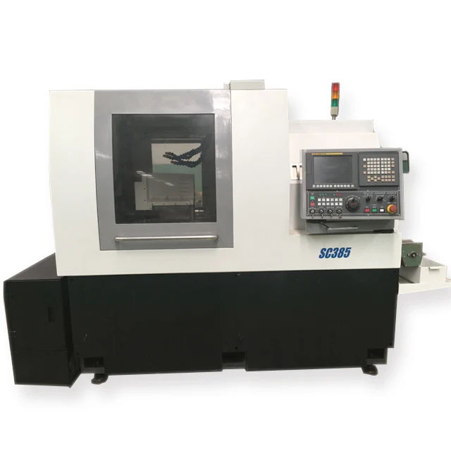 swiss type cnc lathe price China made sliding head lathes with bar feeder high speeding cnc