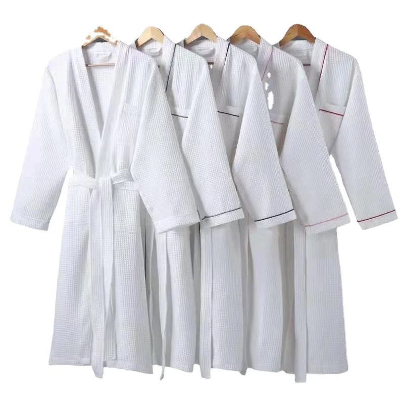 Bathrobes Woman Hotel Unisex Bathrobe Plus Size  Mens Bathrobe