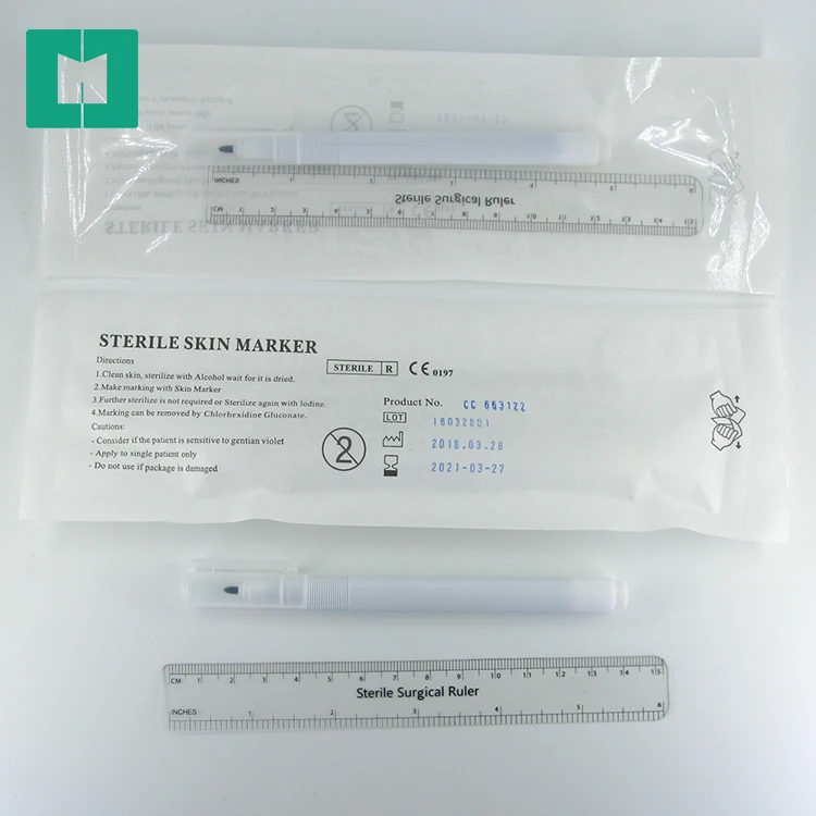 For Marking On Skin Non-Toxic Medical Skin Marker With Measuring Ruler