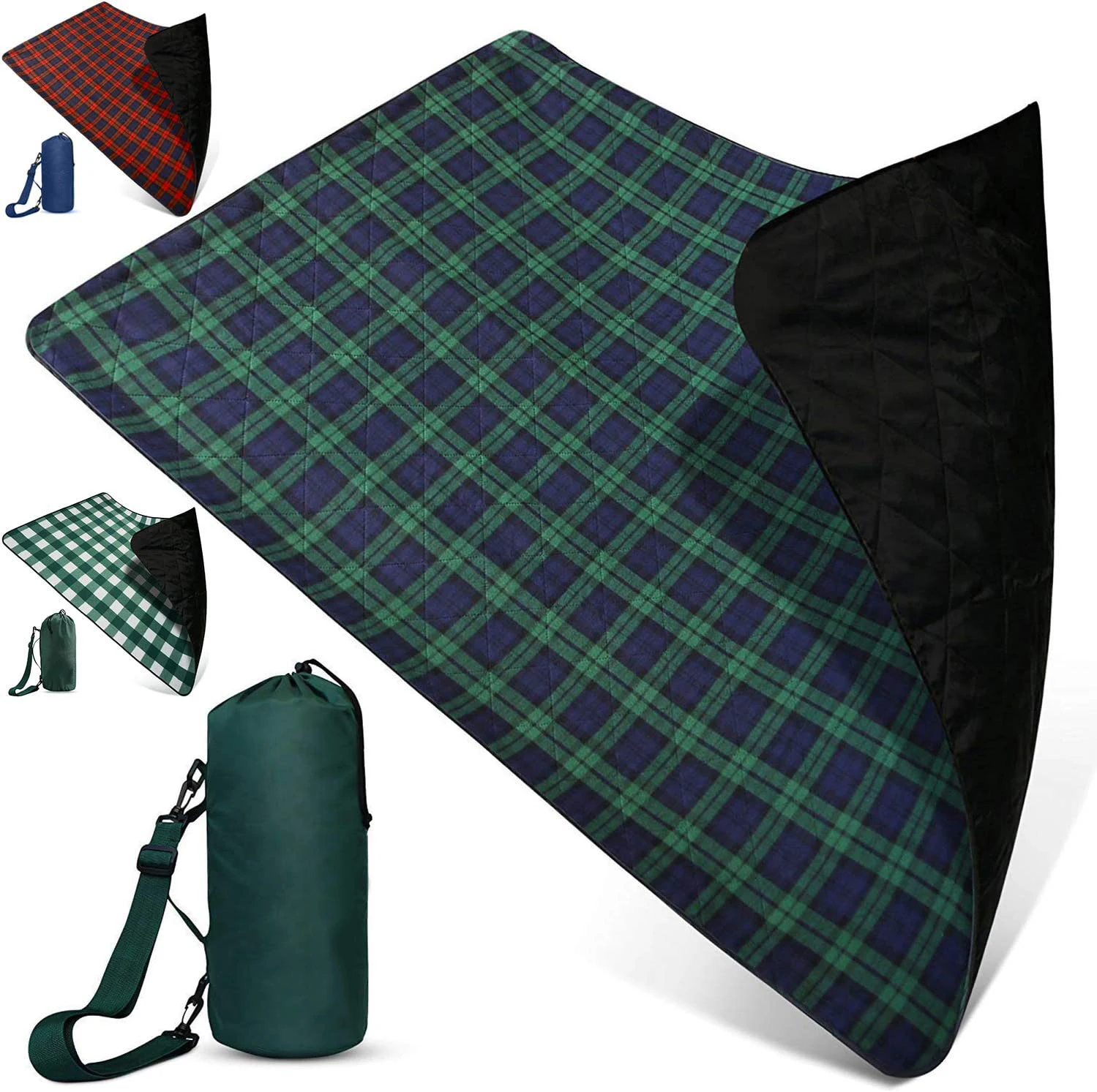 Wholesale Portable Outdoor waterproof Lightweight beach blanket camping fleece picnic mat