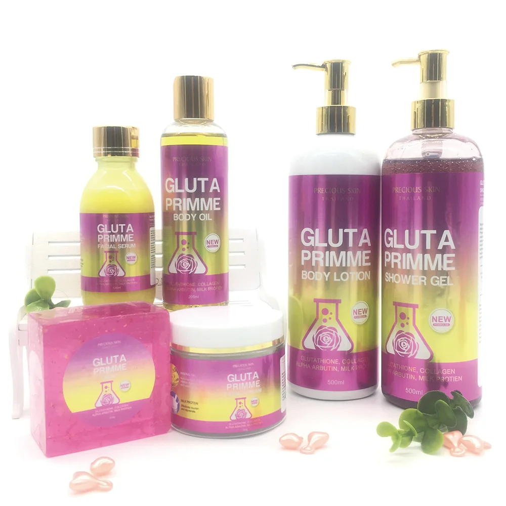 GLUTA PRIME PLUS 2000000 mg NEW IMPROVED FORMULA Extra White Max Plus Fast Lightening Skincare Product Set 6 pcs with Best Price
