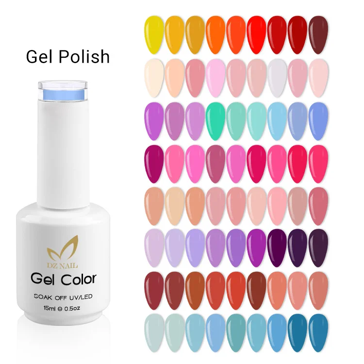 DZ wholesale nail gel oem private label colors soak off uv led nail polish colour uv gel nail polish