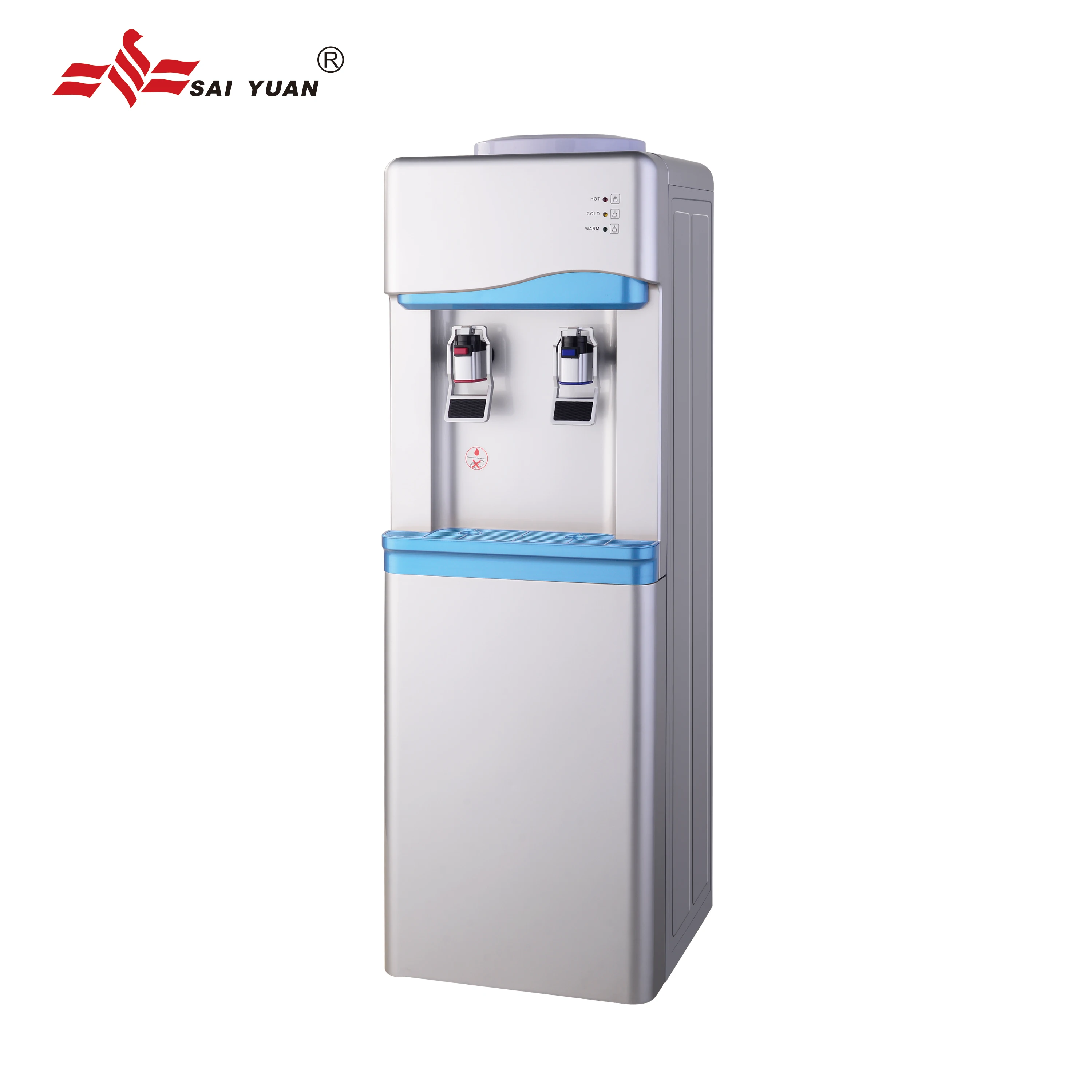 Compressor Cooling Hot and Cold Water Dispenser with Refrigerator