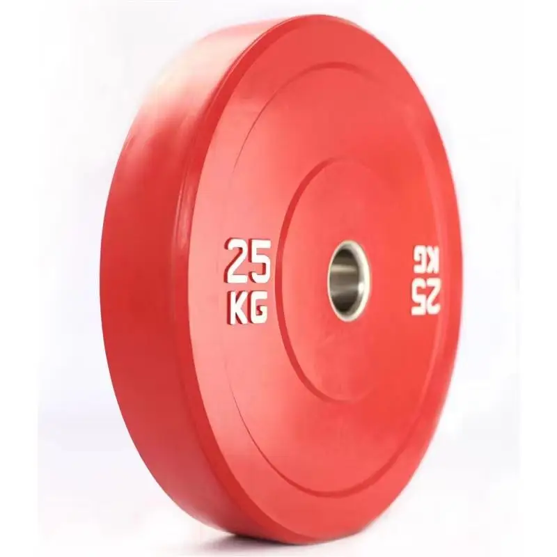 Factory Manufacturer Weight Lifting Gym Fitness Competition Rubber Bumper Plates Color Rubber Weight Bumper Plate