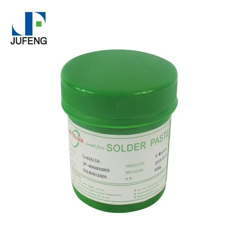 Jufeng Solder Paste 500g Sn64Bi35Ag1 Silver Soldering Paste Tin Solder Paste For Electronics
