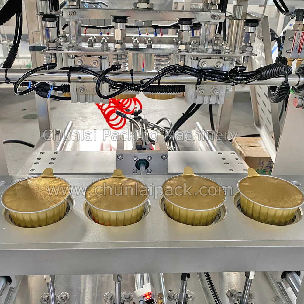 Plastic Tray Alu. Cup  Aluminum Foil Container Sealing Machine