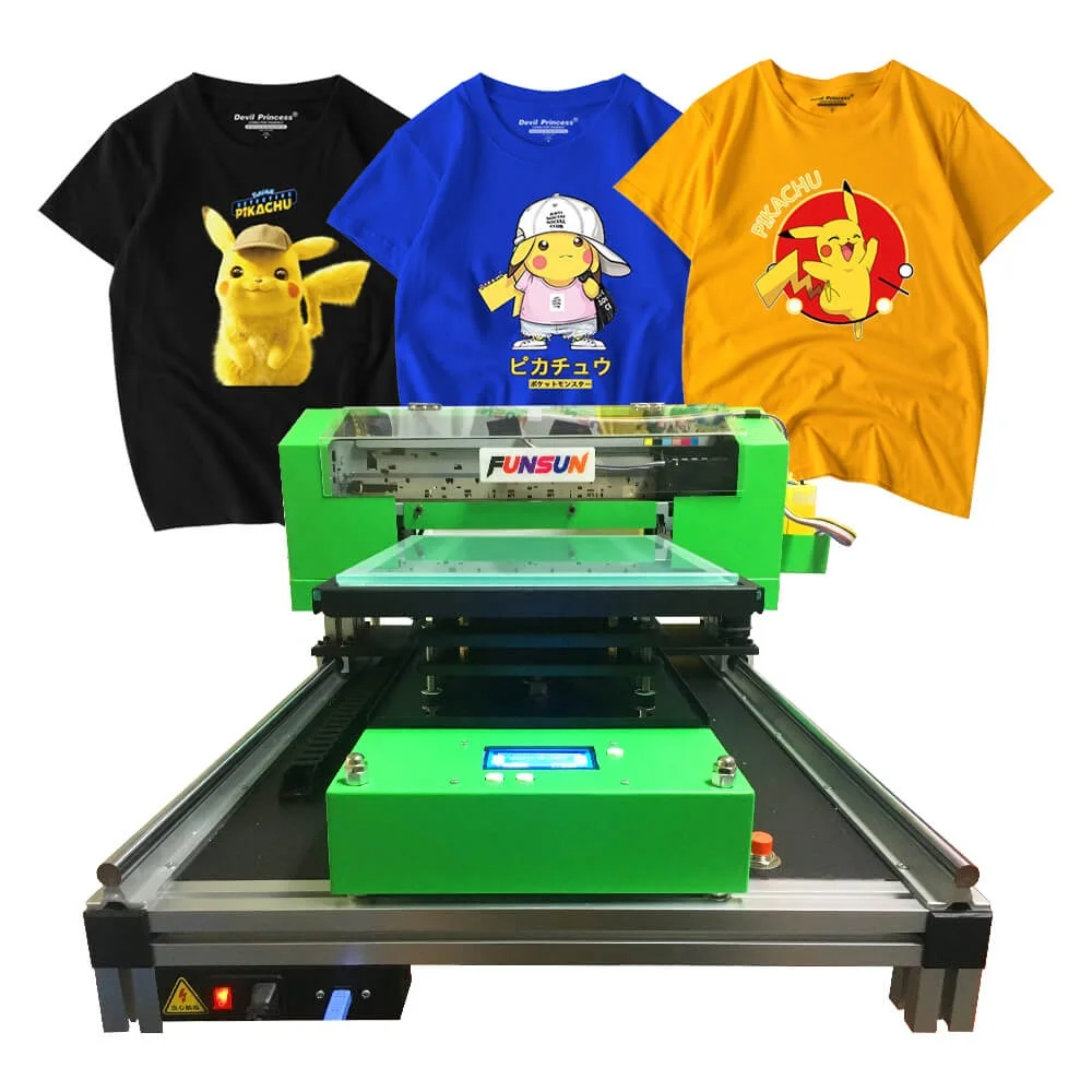 FUNSUN 2019 Classic A3 DTG printer digital direct to textile tshirt all fabric printing machine