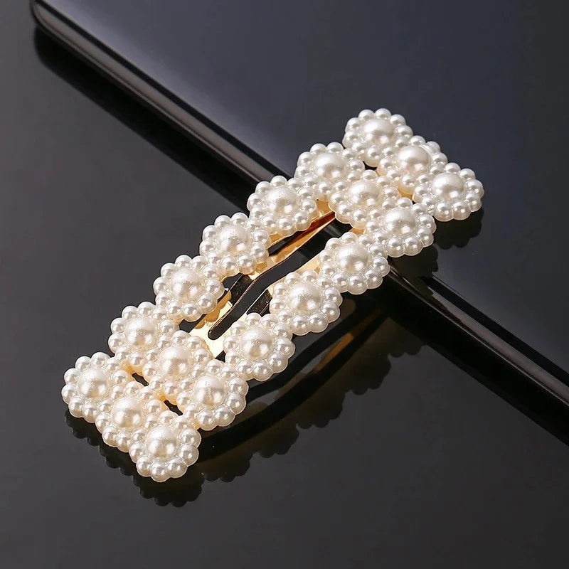 
Wedding Party Hair Accessory Fancy Cute Decorative Hair Pins Korea Style Fashion Pearl Hair Pin 