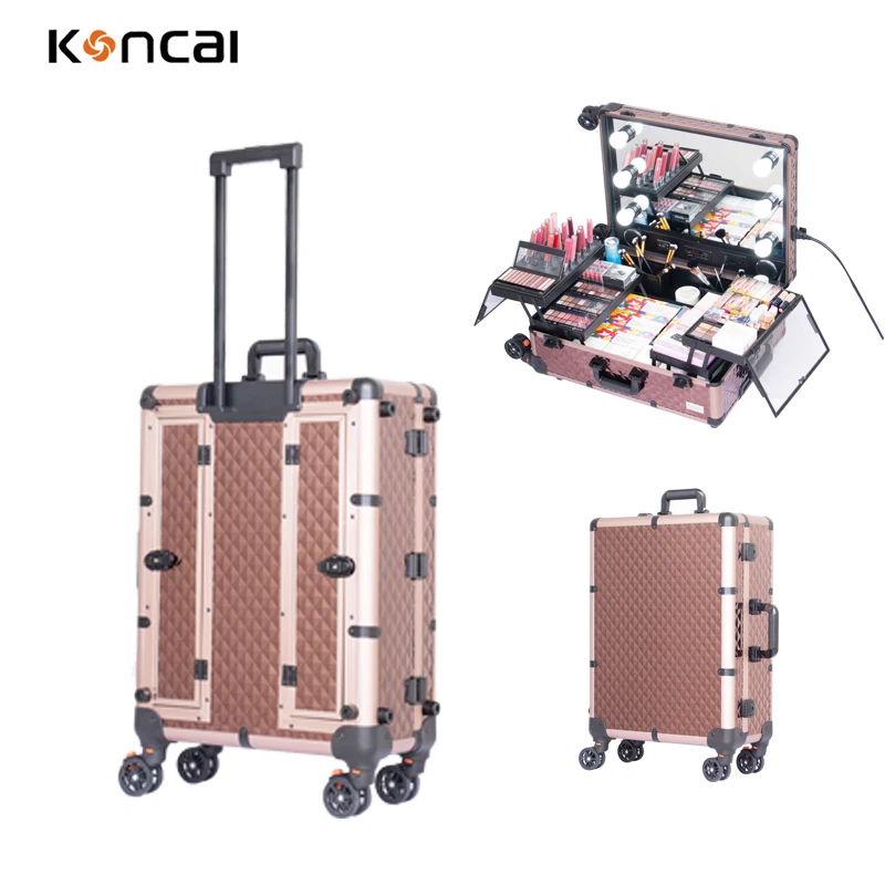 Stylish beauty salon light case styling stations for Salon & Mobility Features