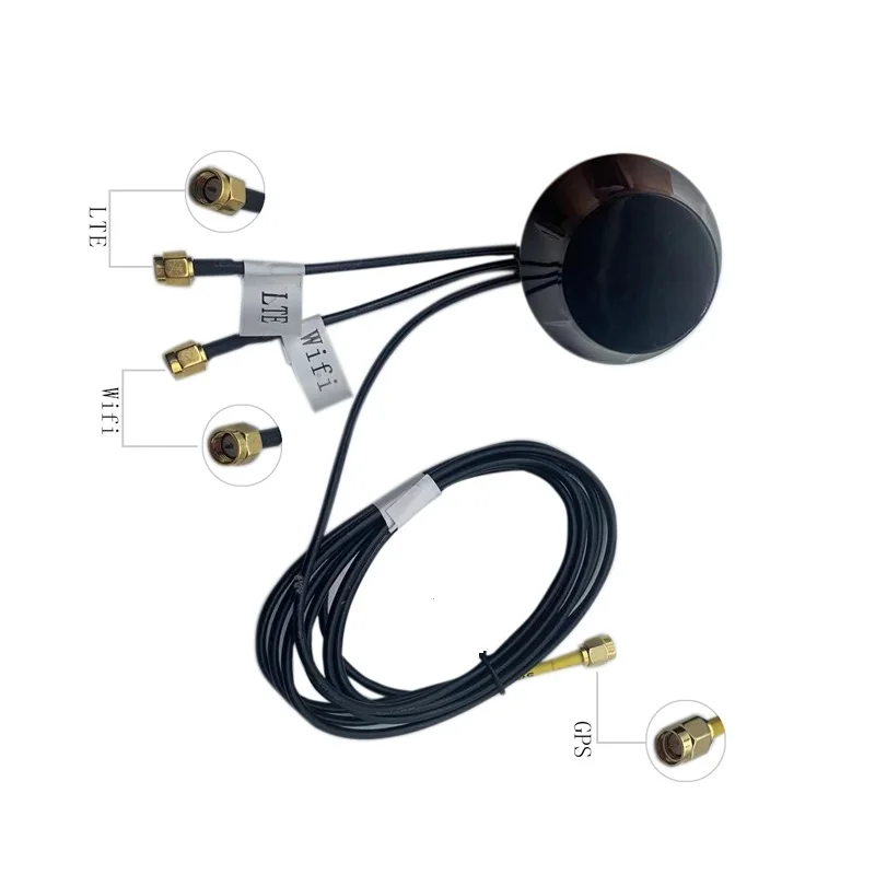 Omni Directional Waterproof Screw Mount 3-in-1 Combined Antenna Outdoor GPS Wifi 4G LTE Combo Antenna
