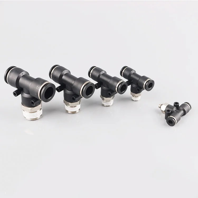 
Plastic Union Straight Male Retail Shop Pneumatic Air Pipe Fitting Air Compressor Fitting Push in Fitting for Air Hose 