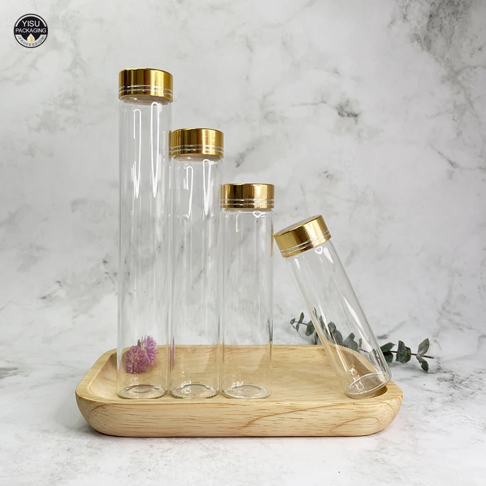 Laboratory Air Tight Leakproof Round Flat Bottom Sample Bottle Borosilicate Glass Test Tube