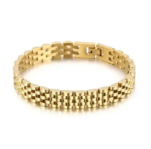 Lefeng Wholesale Manufacturer customized Adjustable Chunky Bracelets For Women Man Gold Plated Stainless Steel Rare Bracelets