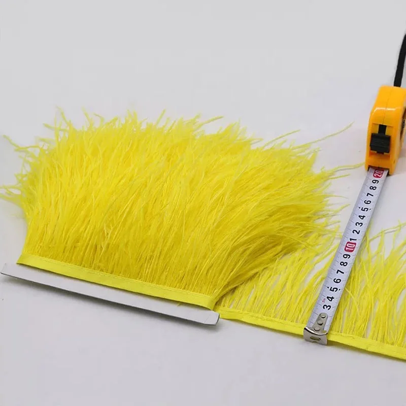 Custom Color Ostrich Fringe Trim Feather Millinery Carnival Supply