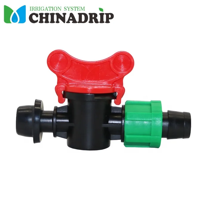 mini barbed coupling valve drip irrigation tape fittings