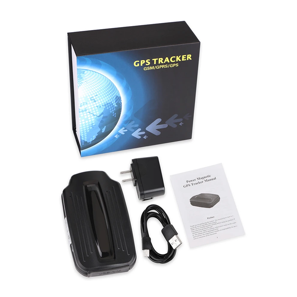 LK209A-3G Car GPS Tracker Strong Magnet 5000mAh Standby 60 Days GPS Locator GPRS Realtime Tracking Dropped Alarm Car Charger