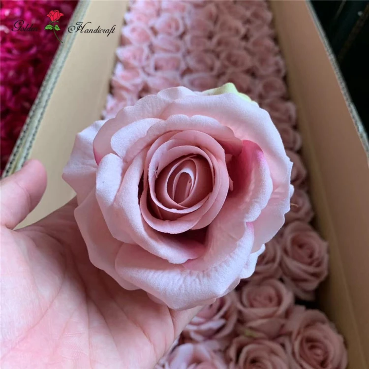 QSLH-SY0443  Artificial silk rose heads peony head for flower arrangements artificial rose flower for wedding decoration