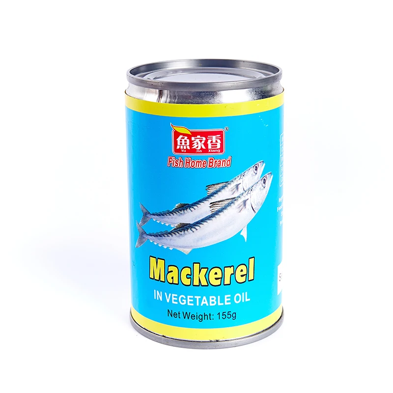 Factory Price Canned Mackerel 155g Tin Fish Farming From China