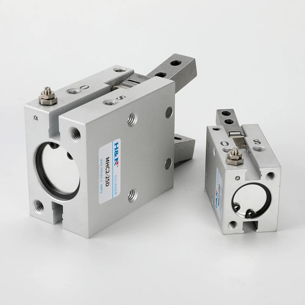 Air Cylinder Mini Pneumatic Parallel Finger Cylinder MHC2 Series single/double acting Cylinder