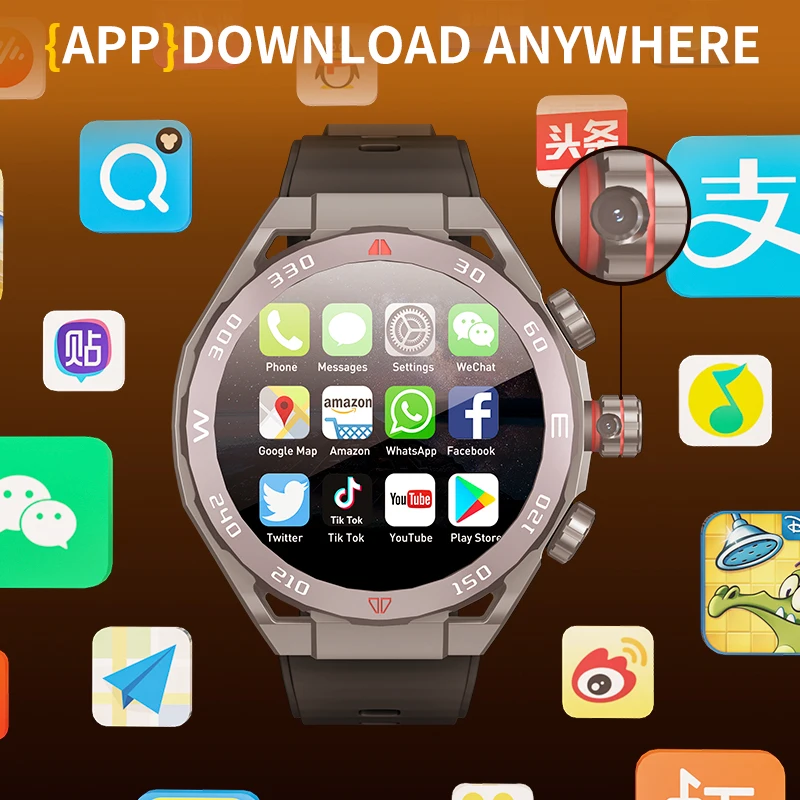 VP900 1.43 inch Amoled 460*460 800mAh 200W 16G /32G app download wifi gps navigation smart watches