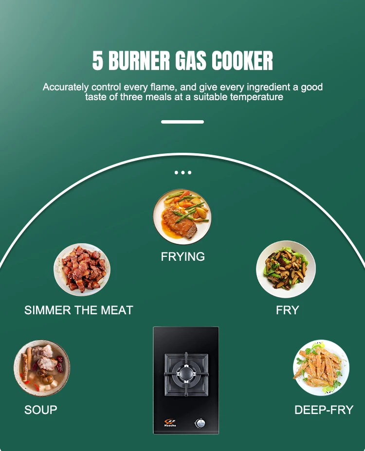 Huachu Factory Make Built-in 30cm 1 Burners Gas Stove/cooking Cooktop/tempered Glass Hob