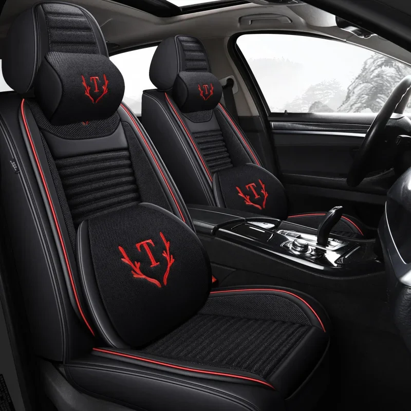 Car Interior Accessories Decoration Seat Cushion Full Set Luxury Seat Cover Sport Leather Car Seat Covers