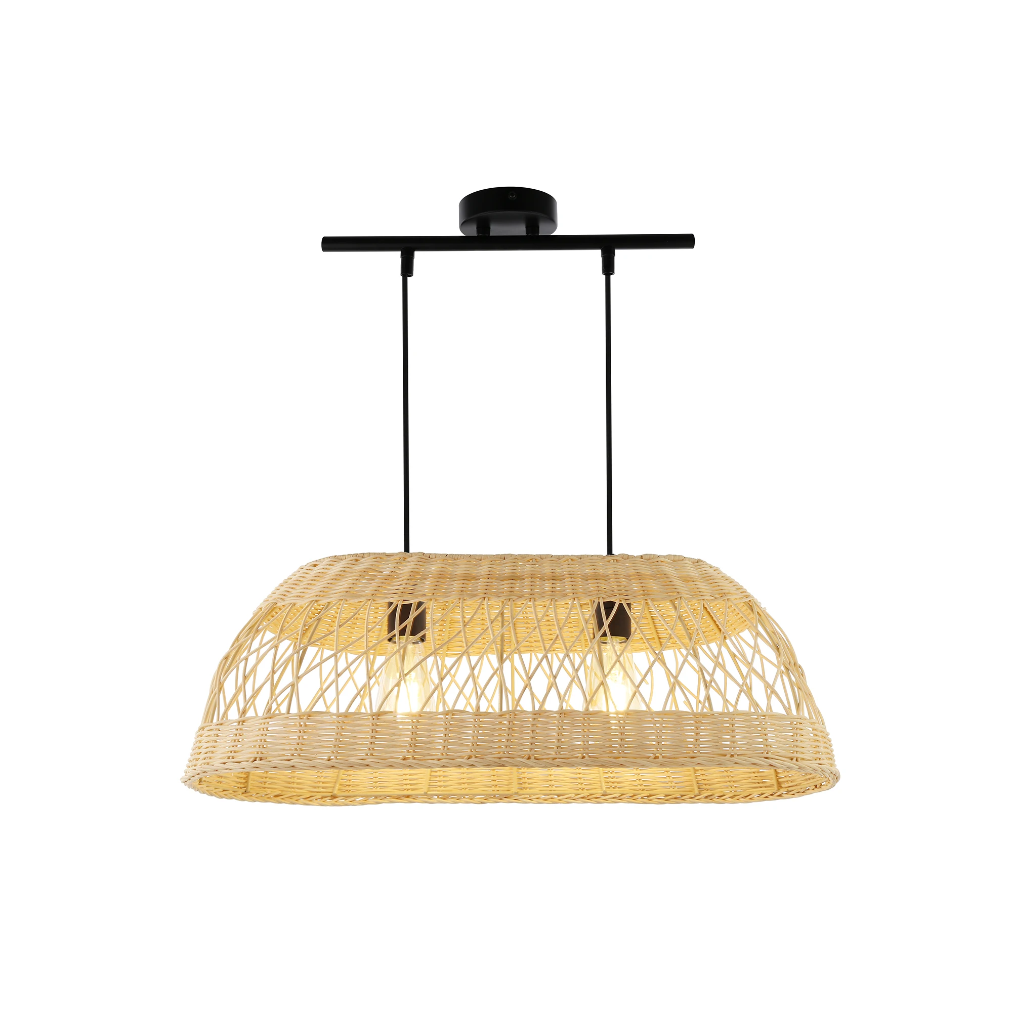 Simple modern Bamboo lamps hand-made indoor light lamparas de techo kitchen chandelier ceiling light rattan pendant light