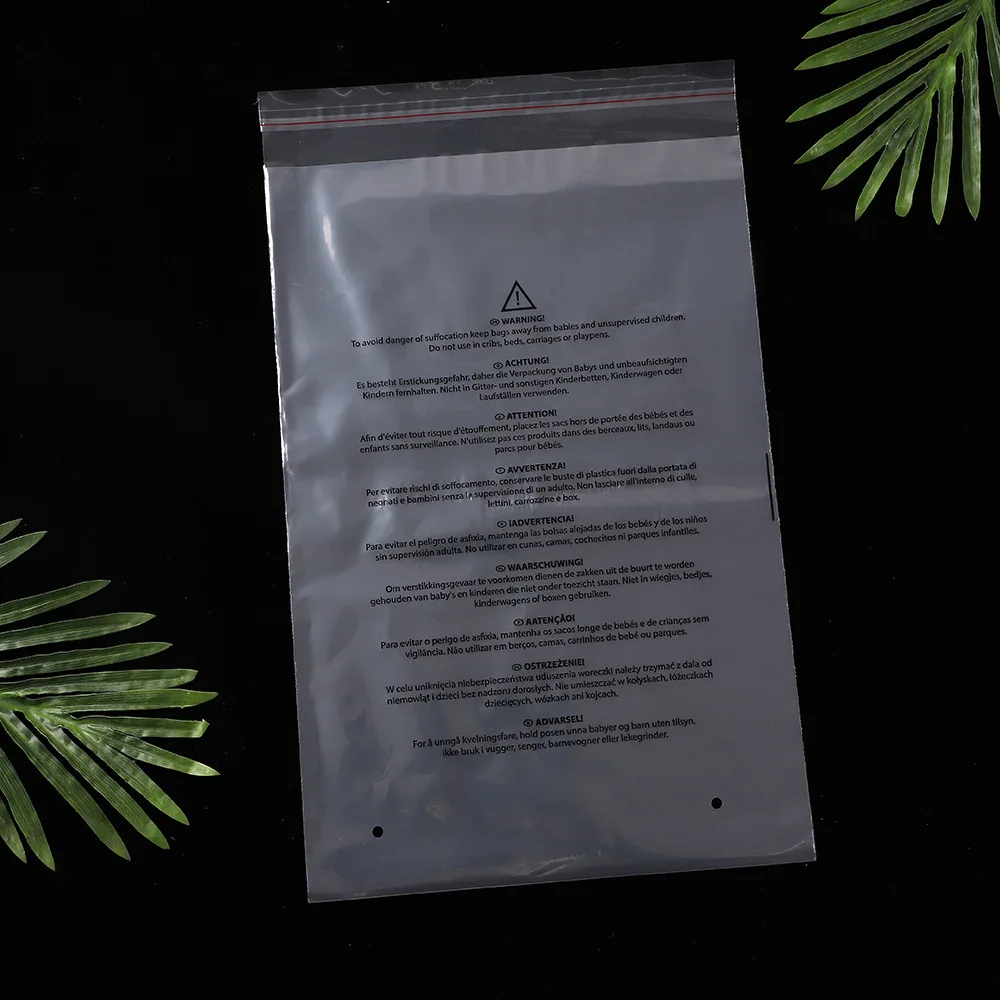 Plastic Transparent Clear Self Adhesive Bag Bopp Pp Opp Poly Cello Packaging Bags for Cellophane