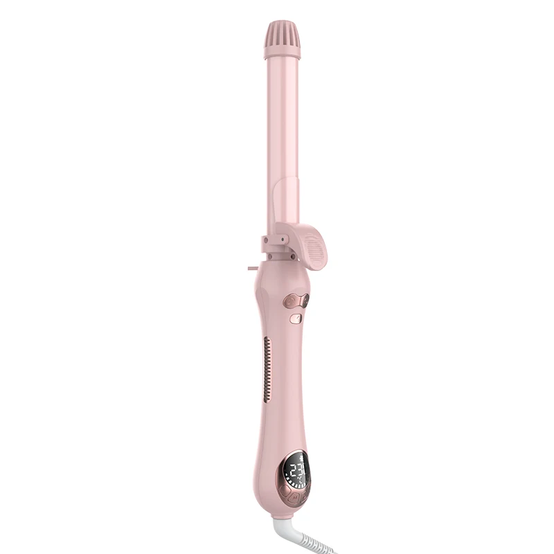 Pink automatic Curling Iron Professional Hair Curler Curling Wand Ceramic rotating Curling Irons for All Hair Types