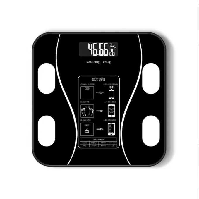 Intelligent Weight Body Fat Mass Weighing Scales Body Scale Smart Fat Percentage Digit Bathroom Scales