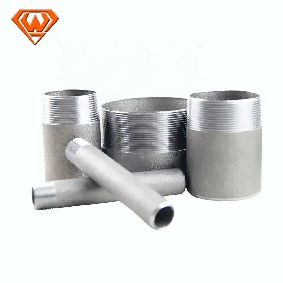 Tube Metal Pipe Joints Forged Female Carbon Steel Pipe Nipple