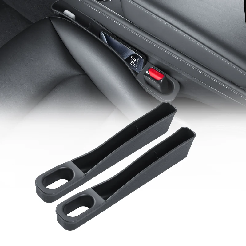 Car Seat Gap TPE Filler Box Organizer for Tesla Model 3 2017-2023 and Model Y 2021-2024 Extra Console Side Storage Accessories