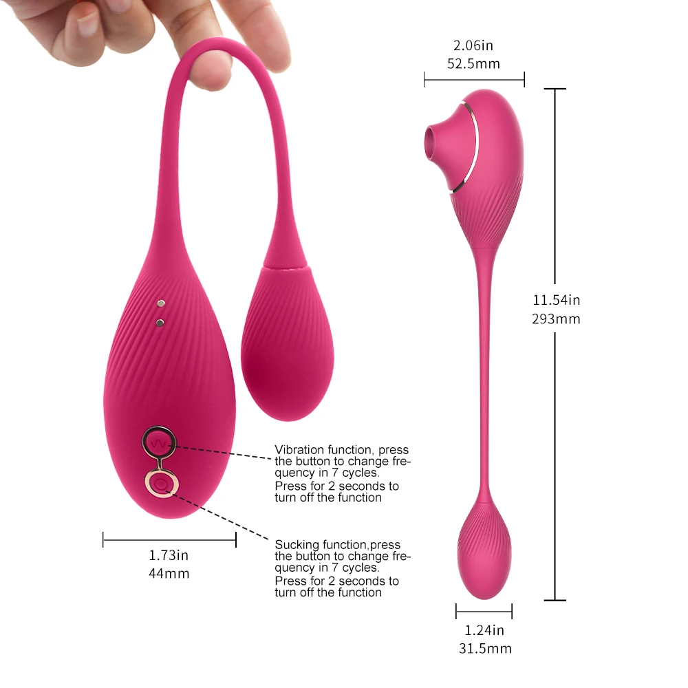 10 Vibration Speeds Luxury Suction Vibrating Egg for Girls