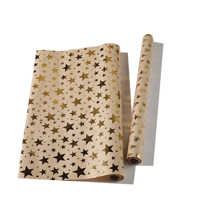 
Shine Star xmas wrapping paper Kraft paper brown 80gsm gift wrapping 