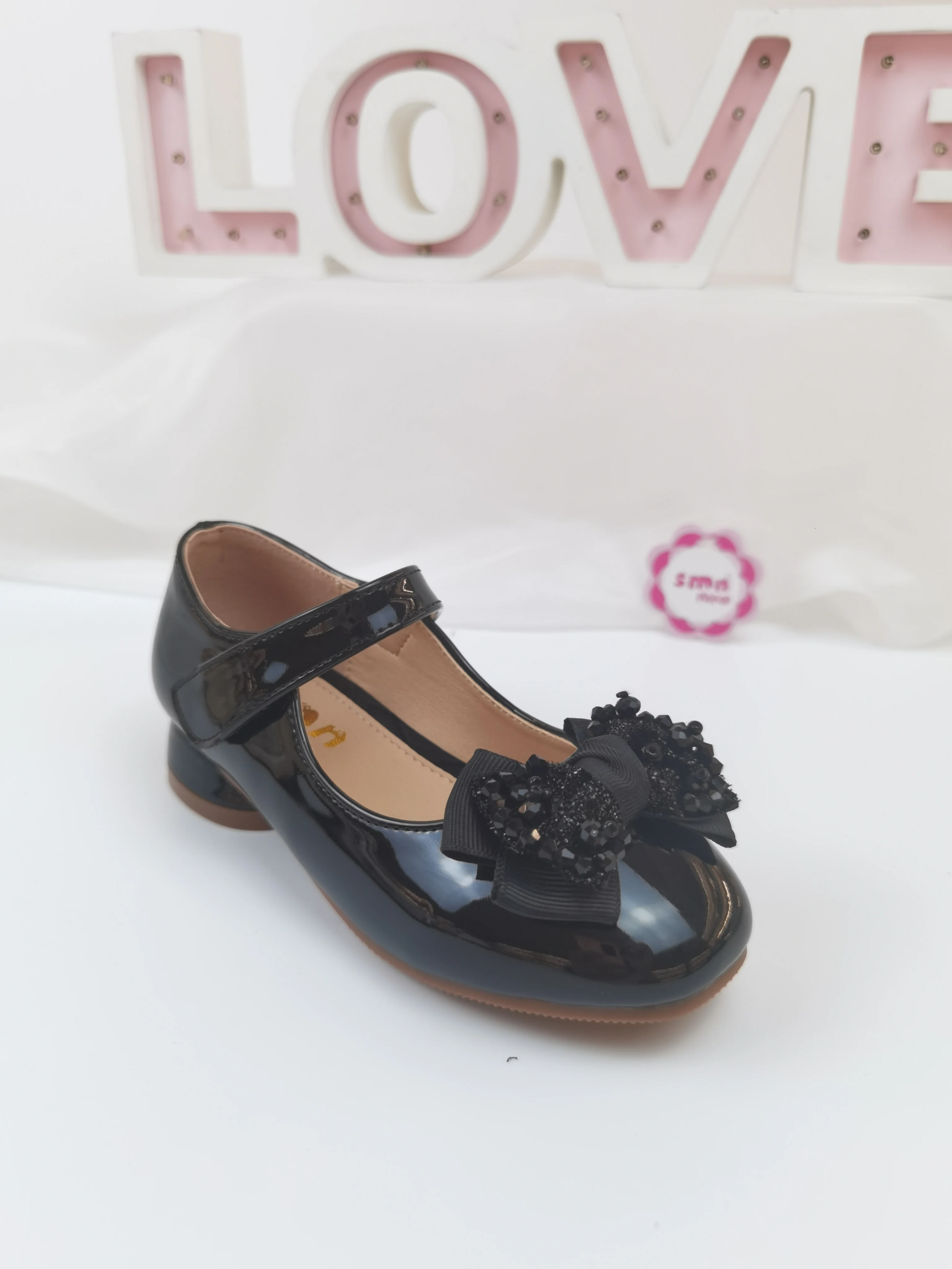 Factory straight sell, fashionable high-heeled girls gorgeous princess shoes, bow simple wear with fashionable princess dance sh