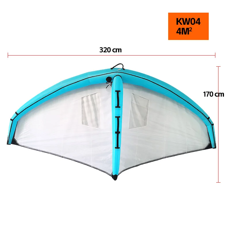 OEM Customized High Quality Carbon Fiber Hydrofoil Inflatable PVC Surfboard Three-Piece Wing Foil Set Oxford Fabric Surfing