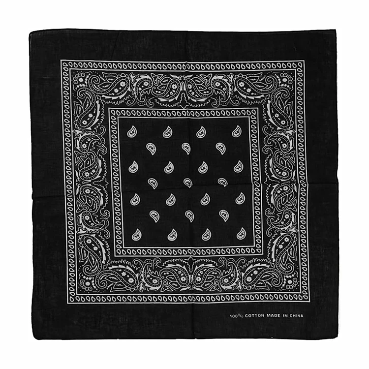 Fashion 18 colors Paisley printed cotton Bandanas Recycled Bandana Square Head Wraps Kerchief Neck Scarf Novelty Cotton Bandanas