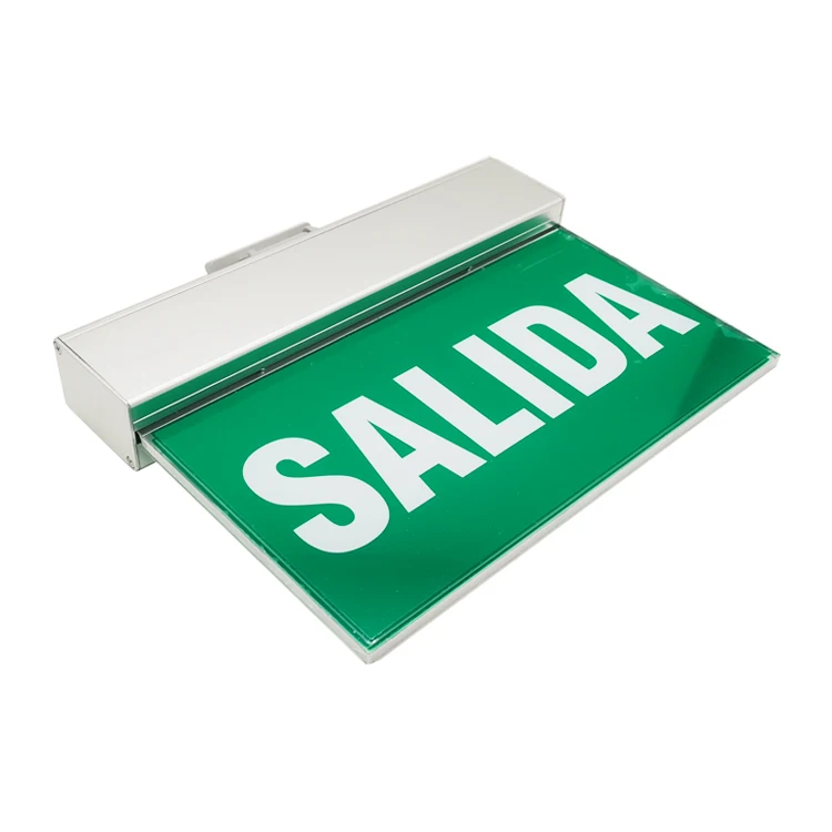 Double side face Aluminum 3.6V Ni-Cd 3H emergency led exit sign green Emergency Exit Sign