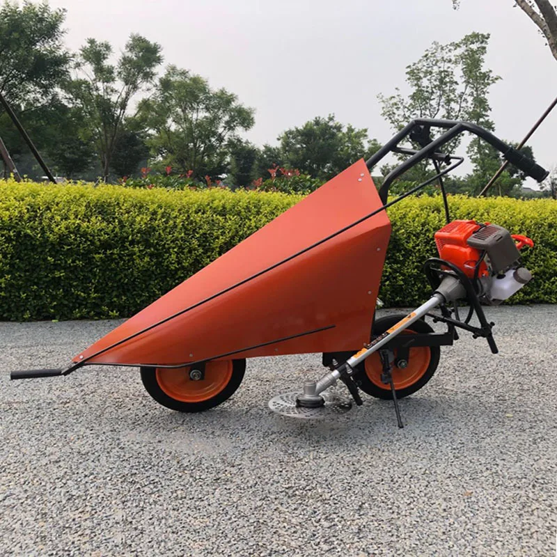 Small corn pepper soybean straw swather hand push windrower gasoline harvester