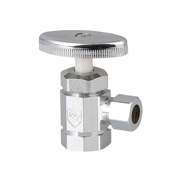 Латунный Угловой стопорный клапан NPT с ABS маховым колесом для рынка Южной Америки 3/8 дюйма FX3/8 дюймов C,1/2 дюйма FX3/8 дюймов C