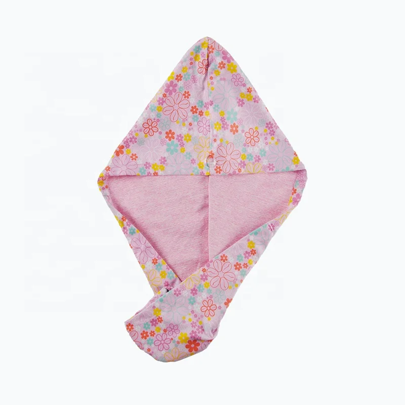 Printing Hair Towel Microfiber Suede Hair Turban Dry Hair Turban Absorbent Quick