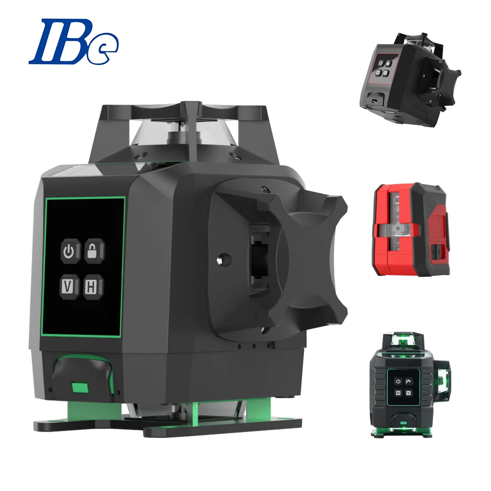Household laser level 16 lines 4d rotary self leveling lazer levels machine green beam cross line intelligent nivel laser