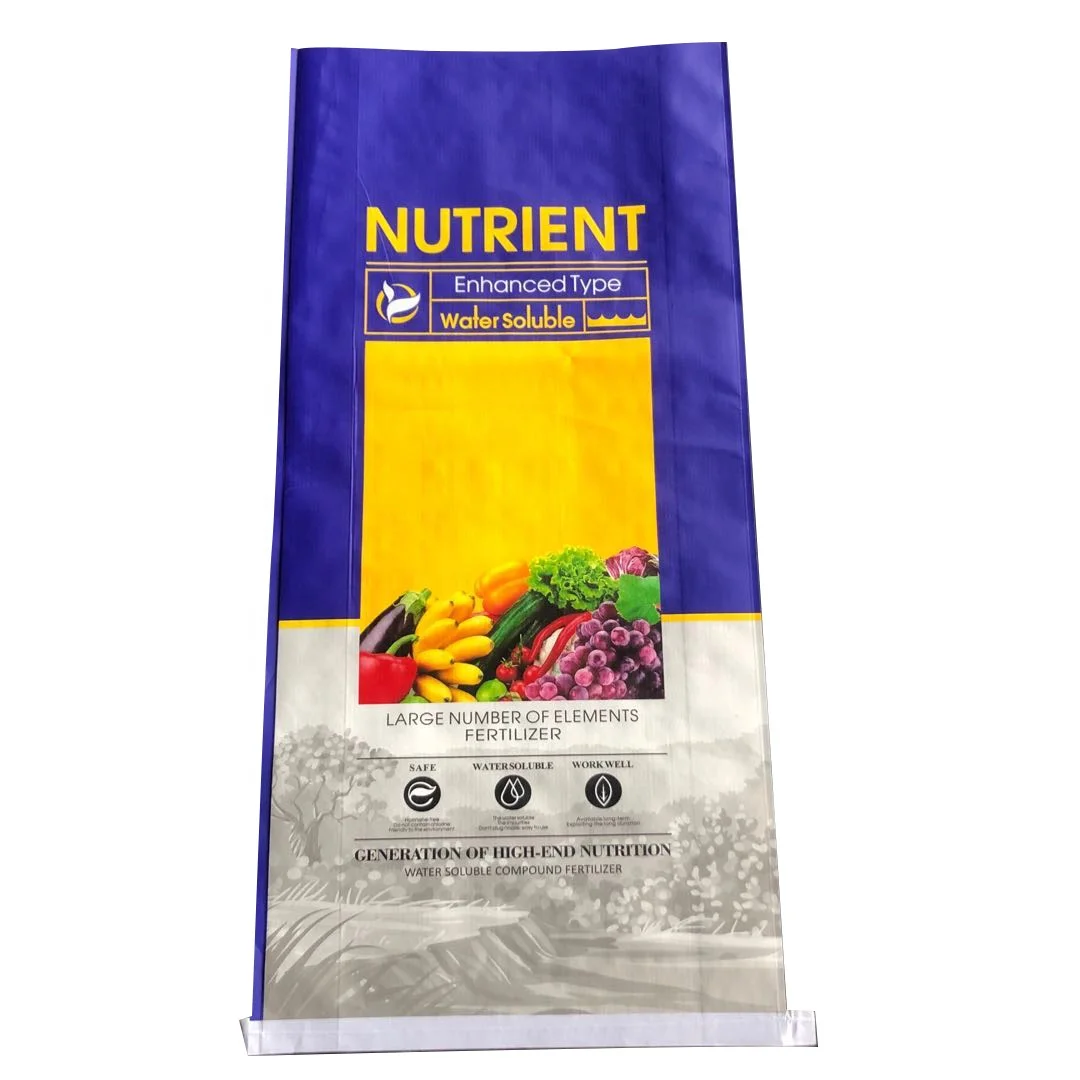 Customized Agricultural Multi-layer bopp laminated Packaging Plastic woven pp compound fertilizer bag 20kg 40kg