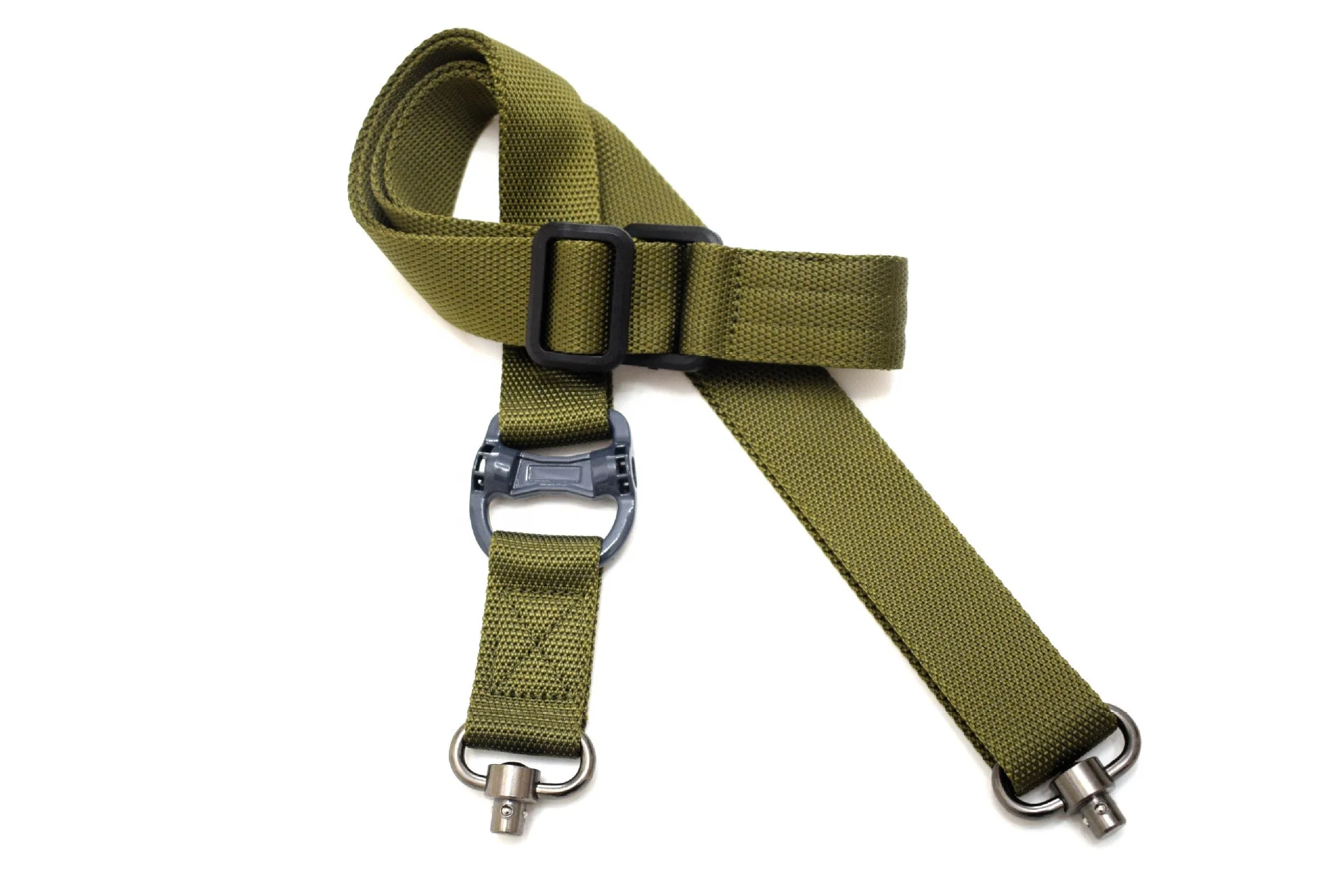 Adjustable Double Points Tactical Gun Sling with Nylon Webbing for Rifle