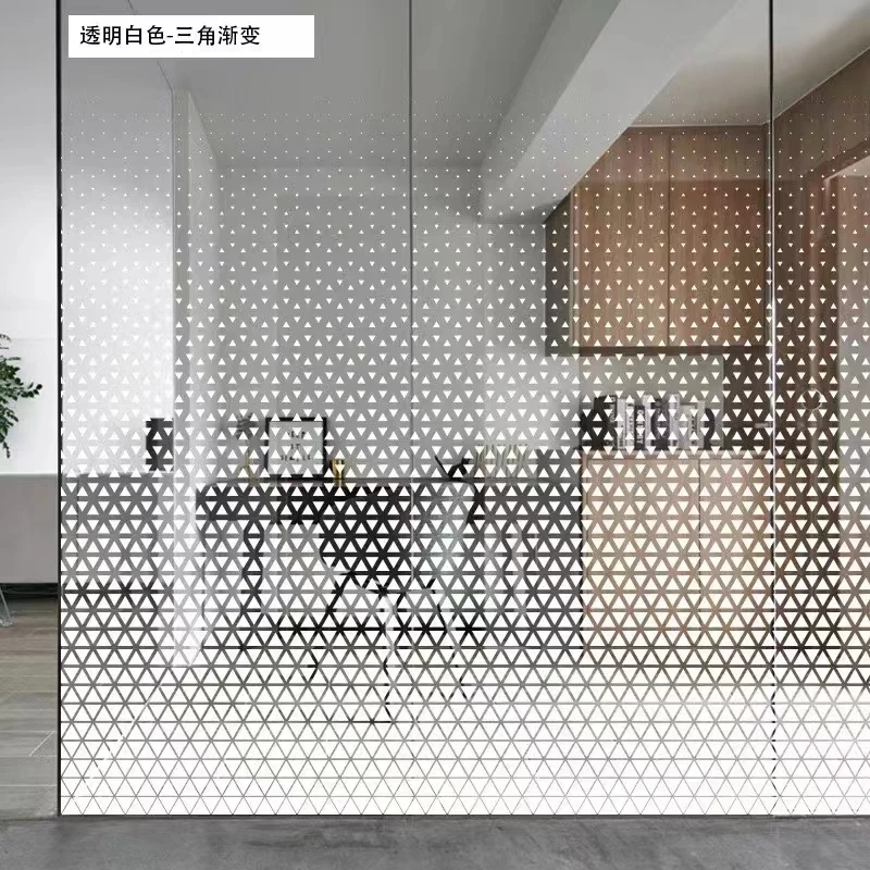 The pattern is carved on the glass film