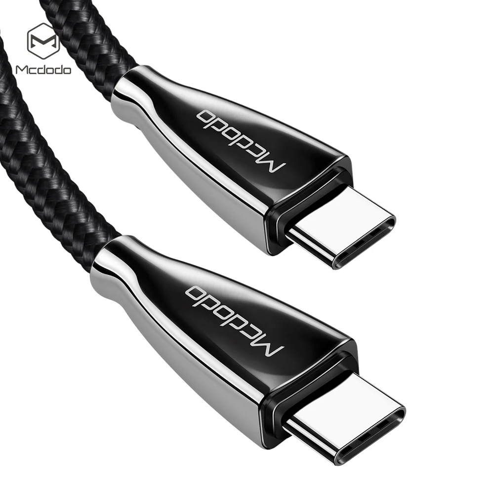 
 Mcdodo 3A 60 Вт USB C к USB C нейлоновый Плетеный зарядный кабель для Macbook  