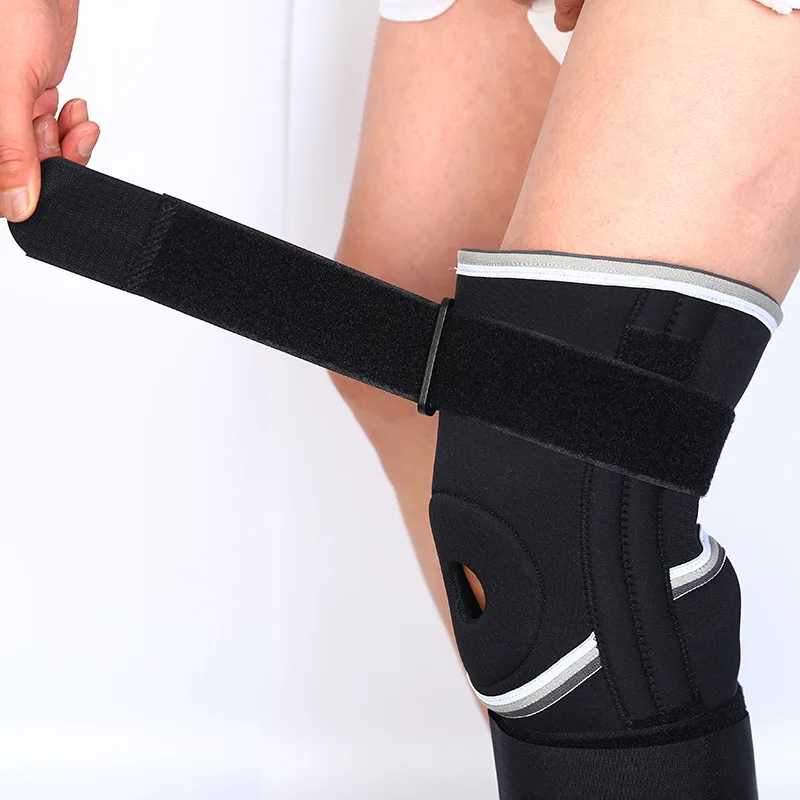 FSPG Adjustable Patella Knee Protection For Sport Running Breathable High Elastic Knee Brace