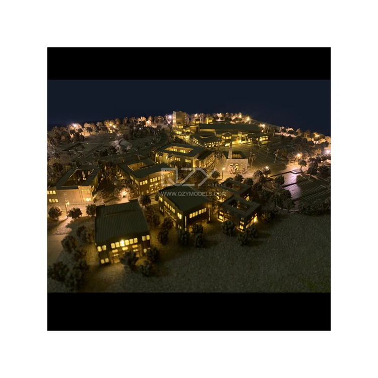 Good Quality 1:500 Bespoke Copper Architectural Scale Model Concept Model