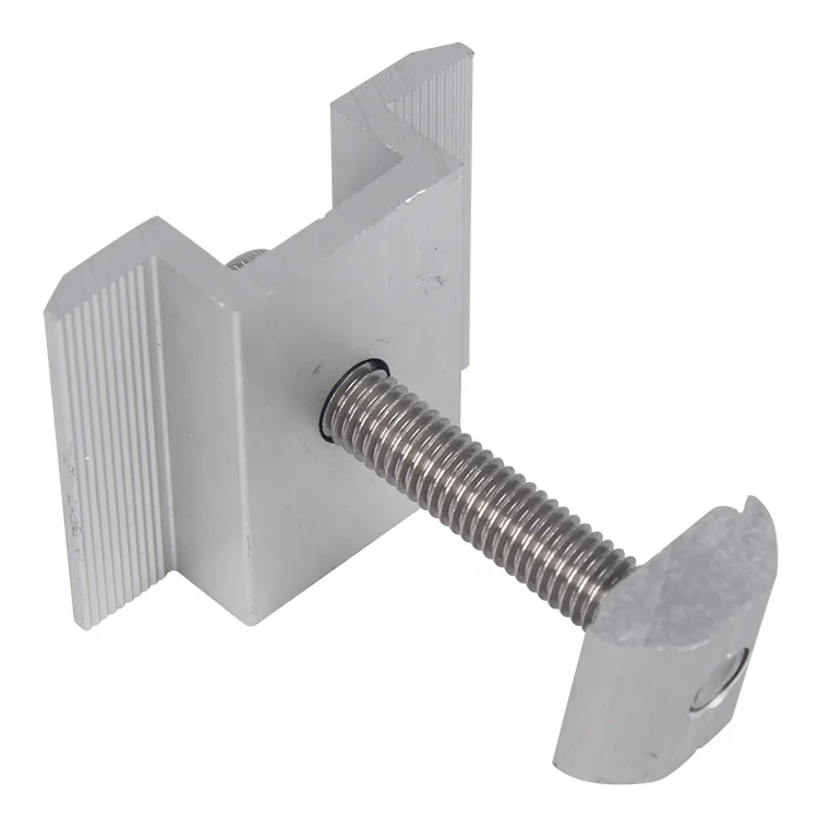 Wholesale Spring Loaded Mid Clamps For Solar Panel Mounting Mid Clamp End Clamp adjustable Structure Kits